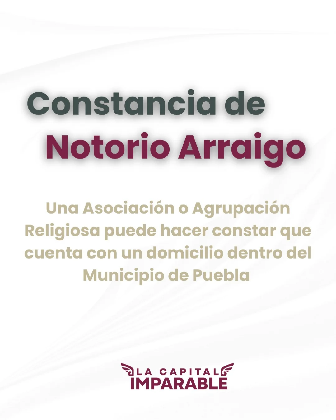 Tramita la Constancia de Notorio Arraigo
